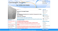 Desktop Screenshot of connaughtsurgery.co.uk