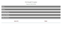 Tablet Screenshot of connaughtsurgery.co.uk